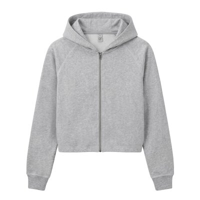 Earth Positive - EP320 - Womens Cropped Hoodie - Light Heather