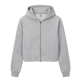 Earth Positive - EP320 - Womens Cropped Hoodie - Light...