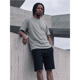 Earth Positive - EP344 - Raw Hem Sweat Shorts - Black