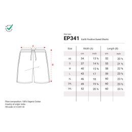 Earth Positive - EP341 - Sweat Shorts - Sueded Light Blue Heather