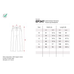 Earth Positive - EP347 - Womens Flared Leg Sweatpants - Fawn
