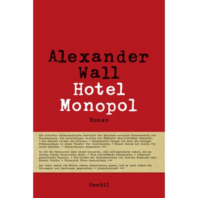 Alexander Wall - Hotel Monopol - Buch