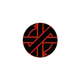 Crass - Snake Logo red - Button