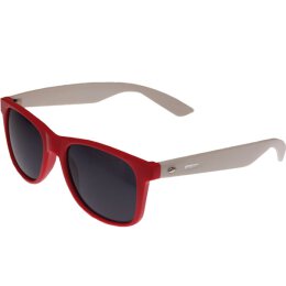 Groove Shades - Wayfarer Style - Sonnenbrille - red/white