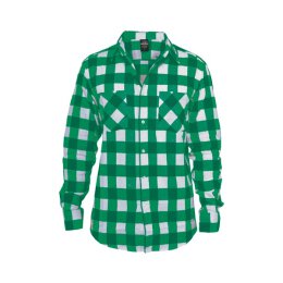 Urban Classics - TB297 Checked Shirt - green/white - Größe M