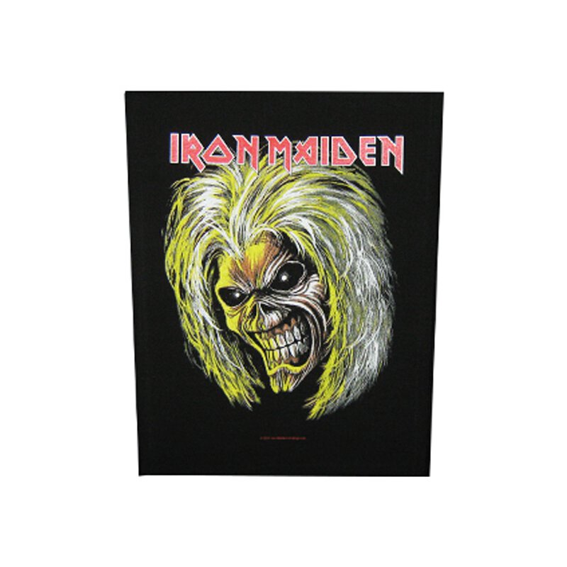 Iron Maiden Backpatch Unbekannt Iron Maiden Rückenaufnäher Candle Eddie 