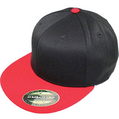 Flexfit 210 fitted - black / red