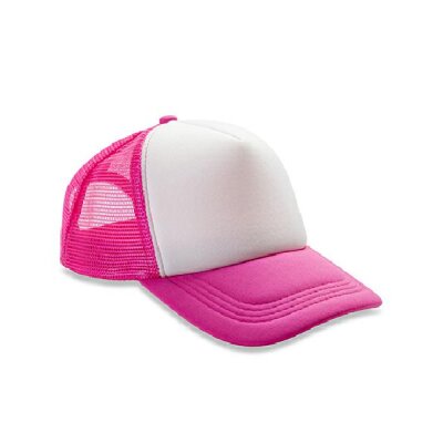 Result Headwear - Detroit ½ Mesh Truckers Cap (RC089X) - super pink / white - one size
