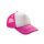 Result Headwear - Detroit ½ Mesh Truckers Cap (RC089X) - super pink / white - one size