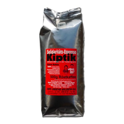 Kaffee - Espresso Kiptik - ganze Bohne - Art.Nr.: 290 - Politischer Projekt-Kaffee - 500g