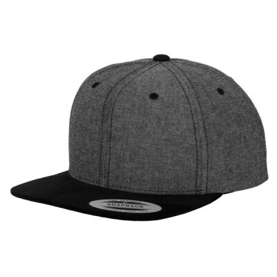 Flexfit - Chambray Suede Snapback - 6089CH - black/black