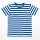 Mantis - Stripy T-Shirt - royal blue/white