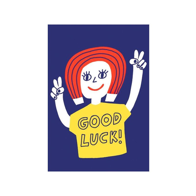 Boofle Glückwunschkarte „Good Luck At University“ – Niedliches Design, Mit Umschlag